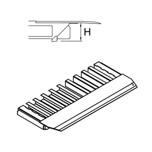 HORMANN 309859 Аппарель типа S для DOBO s с высотой стойки H = 130