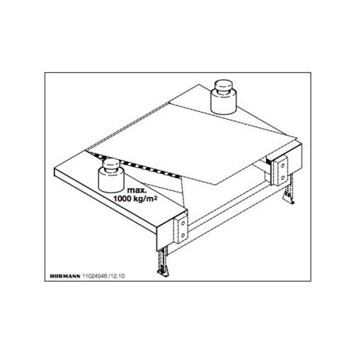 HORMANN 310089 Наклейка «макс. 1000 кг» HORMANN 310089 Наклейка «макс. 1000 кг»