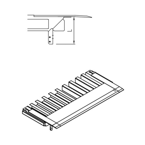 HORMANN 309928 Аппарель типа SG с высотой стойки H = 245 HORMANN 309928 Аппарель типа SG с высотой стойки H = 245